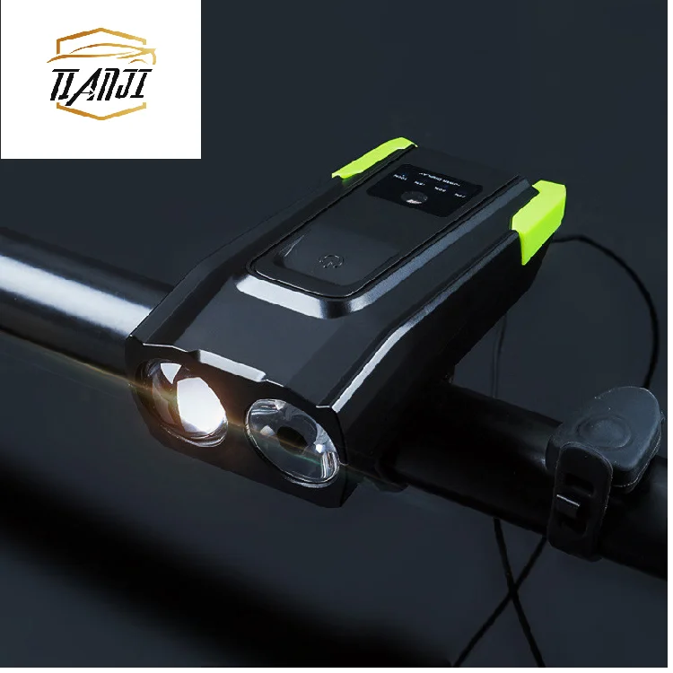 Usb Charging Glare Flashlight Horn Bicycle Mountain Bike Front Light