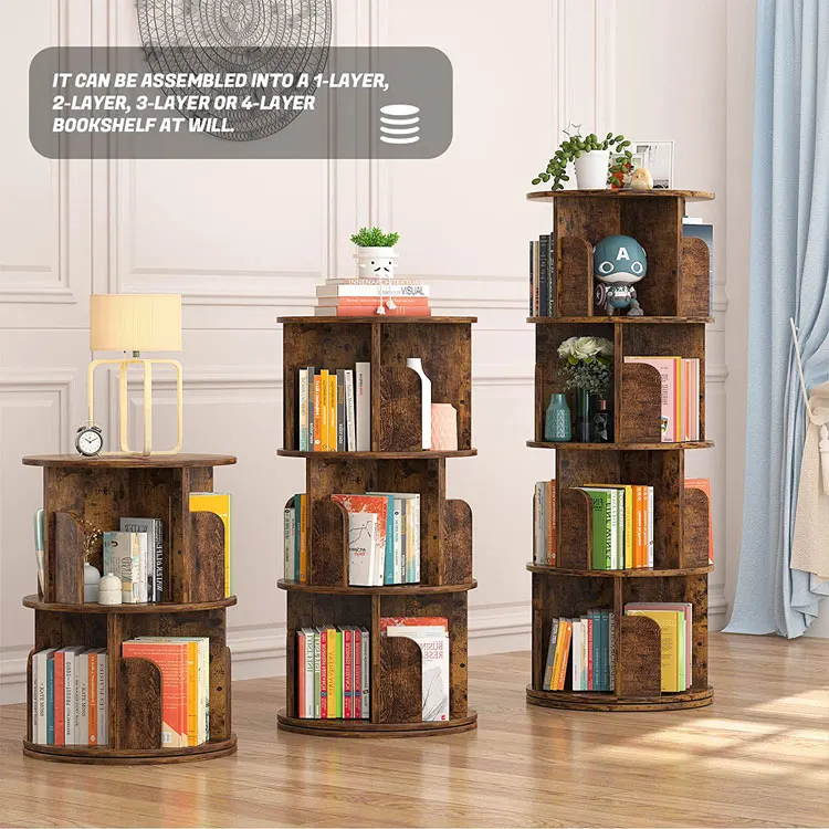 Настраиваемый OEM ODM 2 3 4 5 6 ярус декоративная полка книжная витрина открытая деревянная деревянные полки