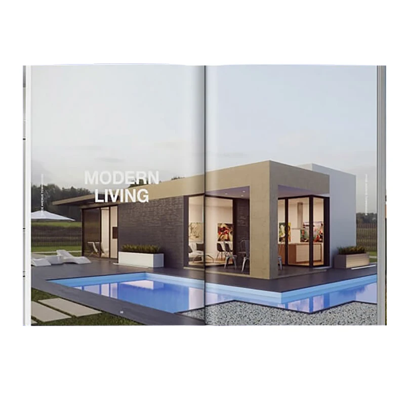 Free Samples Cheap Cost Full Color Customized Modern Living Magazine Printing Company