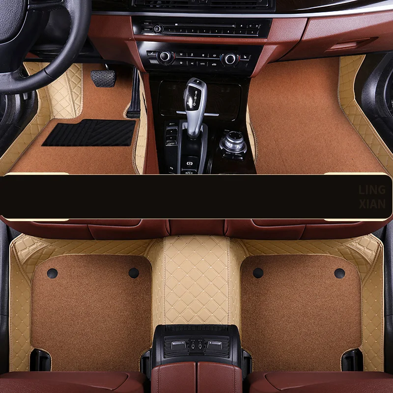 Car floor mats for toyota 4runner lc prado 150 prius volkswagen caddy golf tpe vw passat b6 winter honda civic 2016