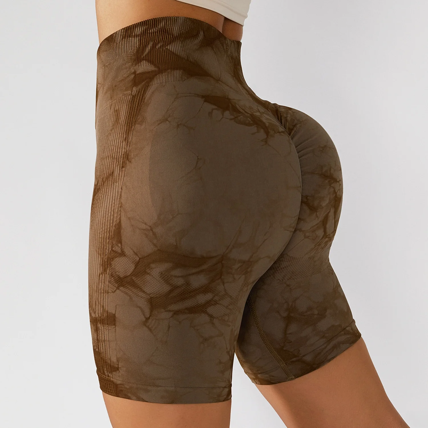 Оптовая продажа женские бесшовные шорты для тренировок фитнеса йоги тренировочные компрессионные спортзала