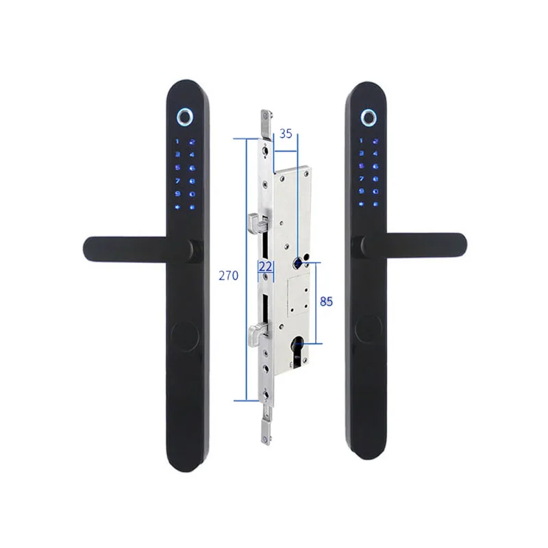 Wholesale Price OEM Support Fingerprint Biometric Wooden Sliding Door Lock