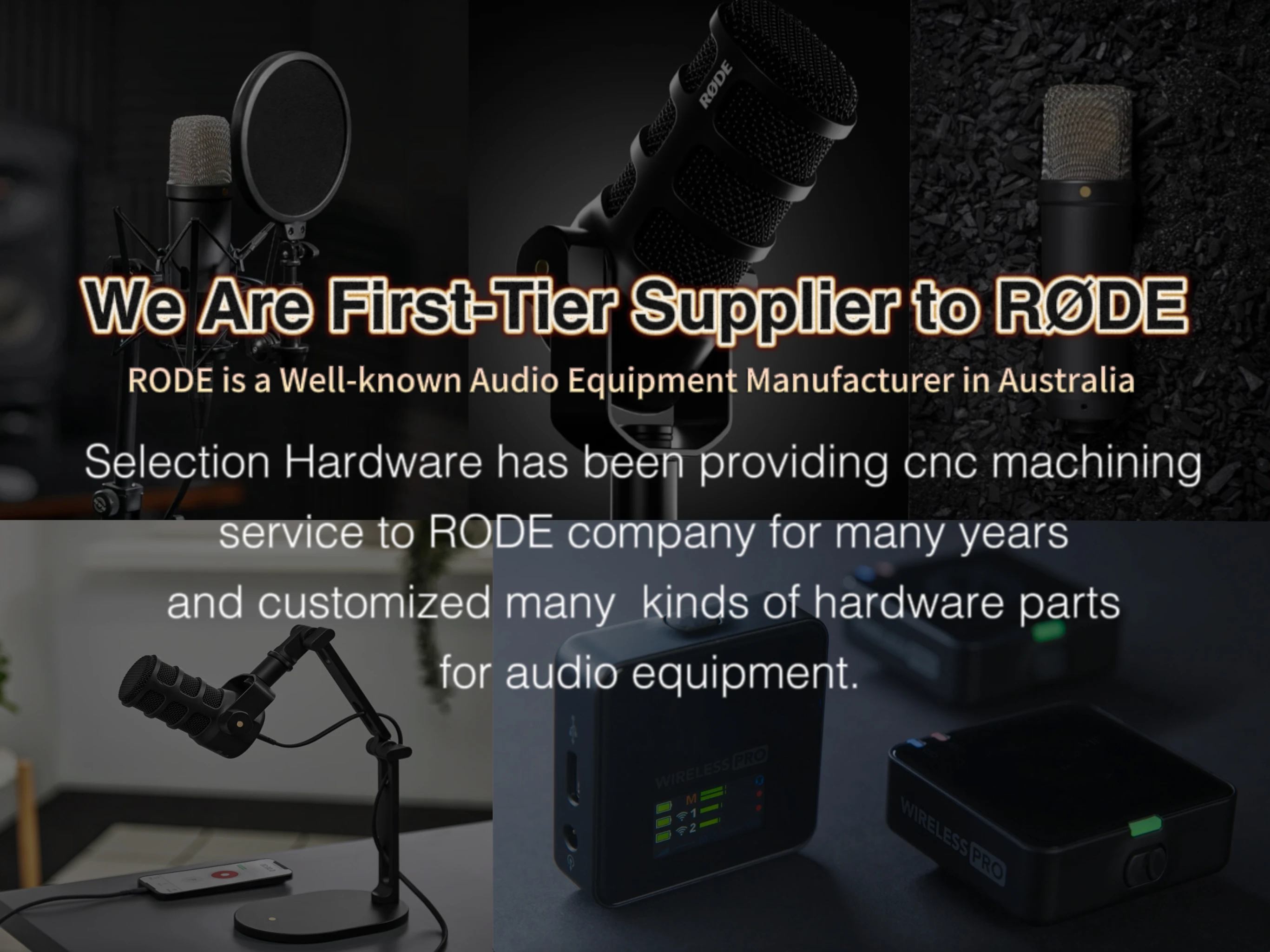 OEM Custom Microphone Accessories Metal Parts for Audio Equipment CNC Machining Die Casting Stamping Service