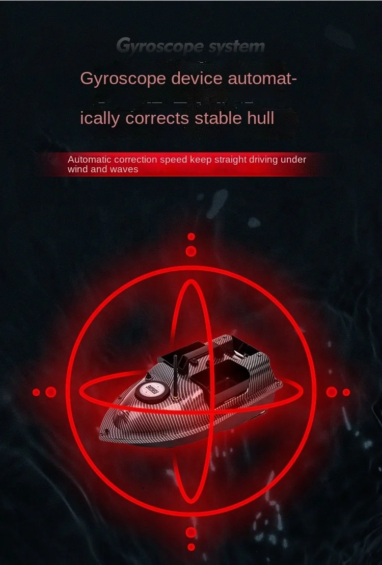 Highly Accurate Positioning 500m Remote Control Carbon Fiber Color RC Carp Fishing Bait Boat With GPS