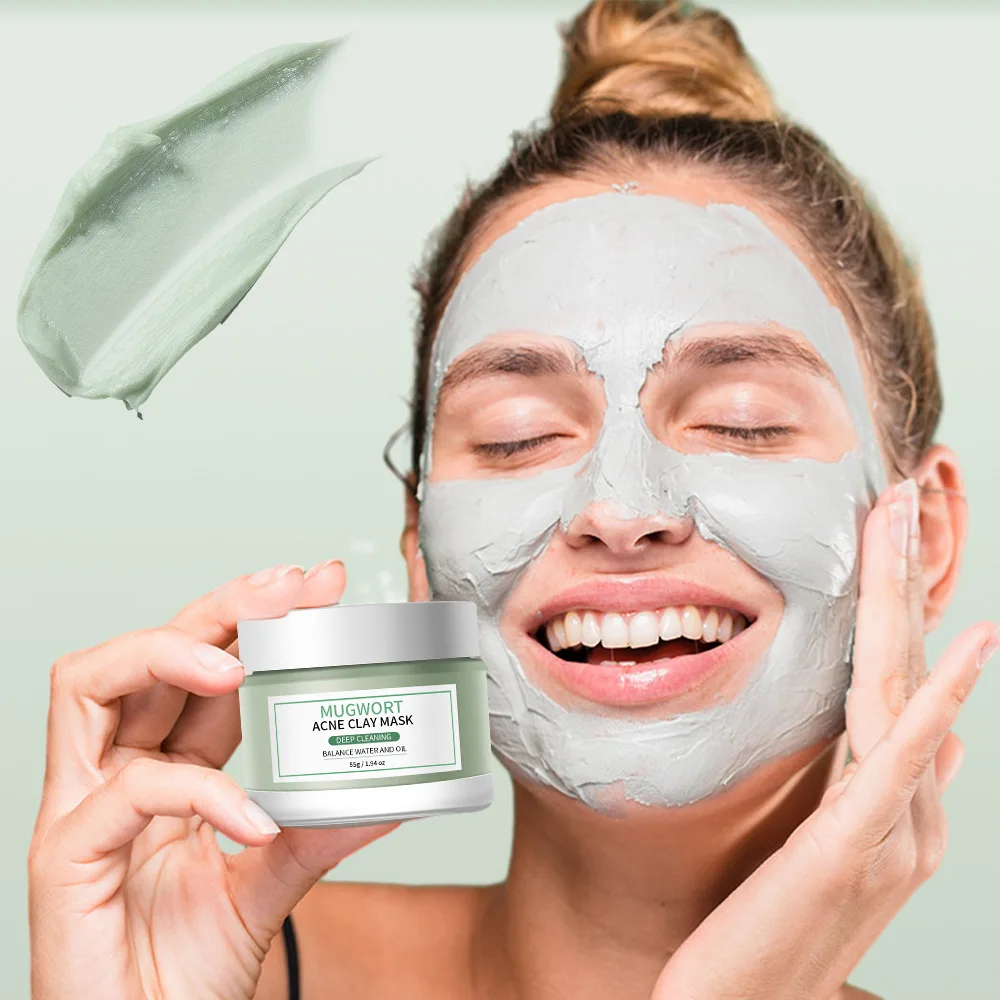 Cleansing mud with a cleansing mask for blackheads, oil control and pore contraction