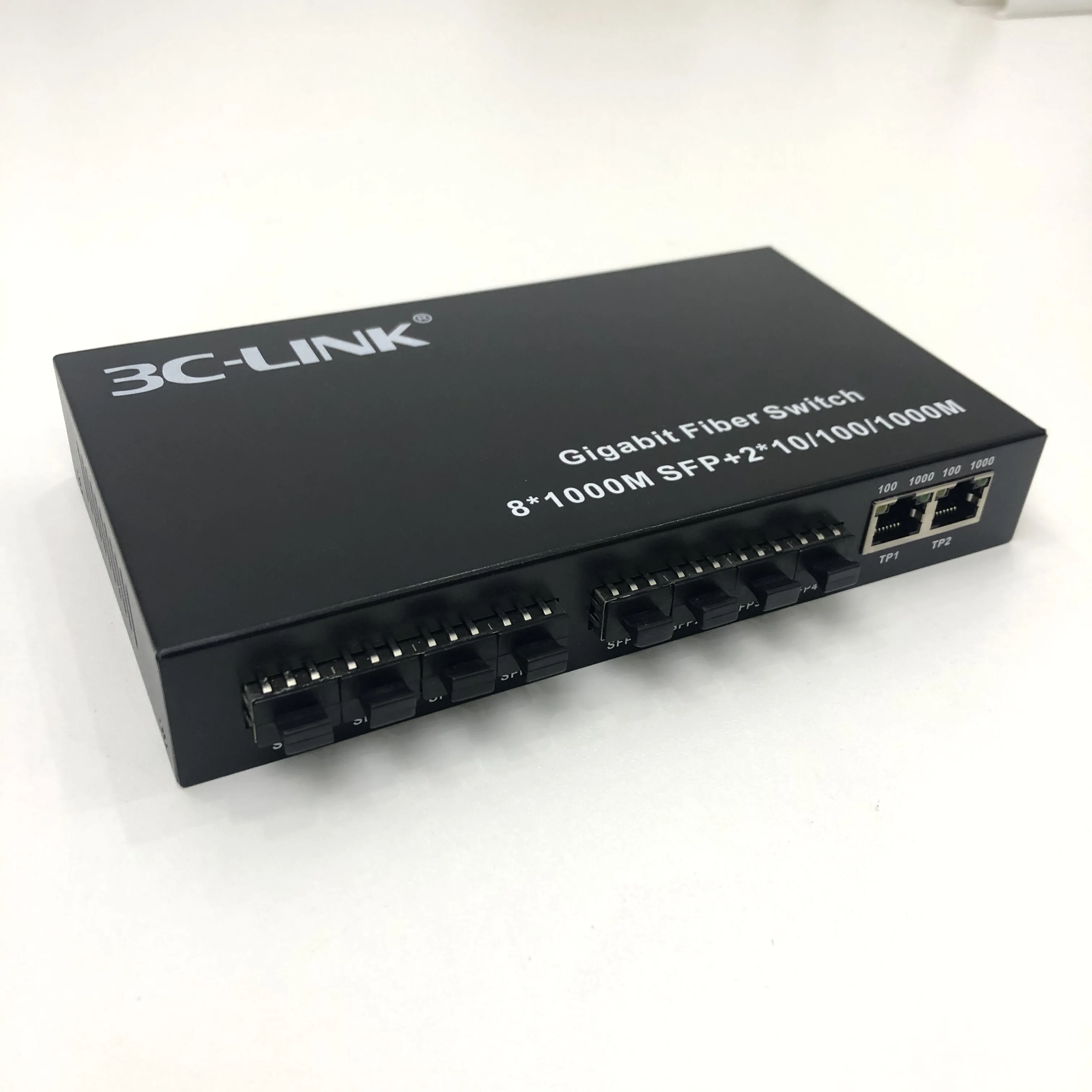 Network switches 8 fiber optical SFP 2 port Rj45 Plug-and play Converter poe industrial Switch