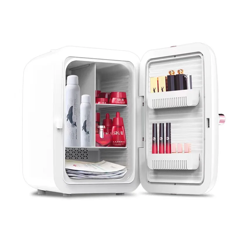 Portable small single door mini skin care cosmetic refrigerator freezer