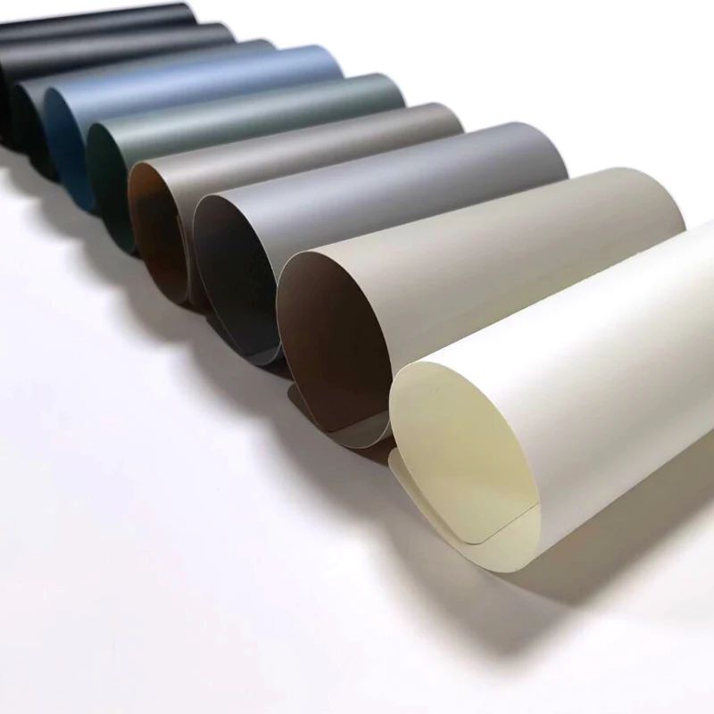 Yidu 0.25mm Solid Color High Glossy Soft Touch Plastic PETG PET Furniture Board Protective Film Roll for Lamination