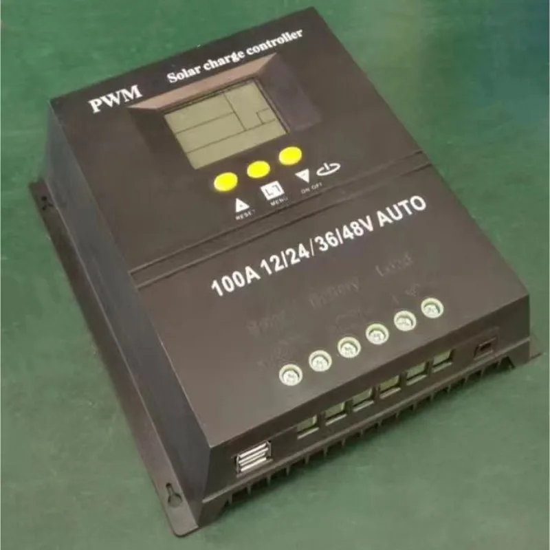 MPPT PWM 100a 12v 24v 36v 48v автоматический контроллер солнечного заряда солнечное Pv зарядное устройство с Lcd &