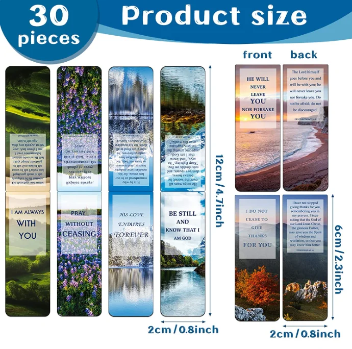 Magnetic Bookmarks Bible Magnetic Bookmarks with Full Scripture Inspirational Magnetic Bookmarks for Women Men Religious Gifts