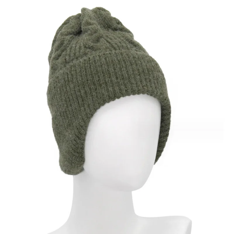 Warm Winter Hat Knit Earflaps Soft Warm Ear Protection Knitted Beanie Hats with Ears
