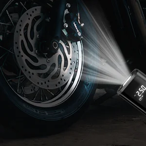 ATJ-8466  portable air compressor 12v Smart Automatic Bicycle Motorcycle Tire Air Inflator Power Indicator Mini Portable