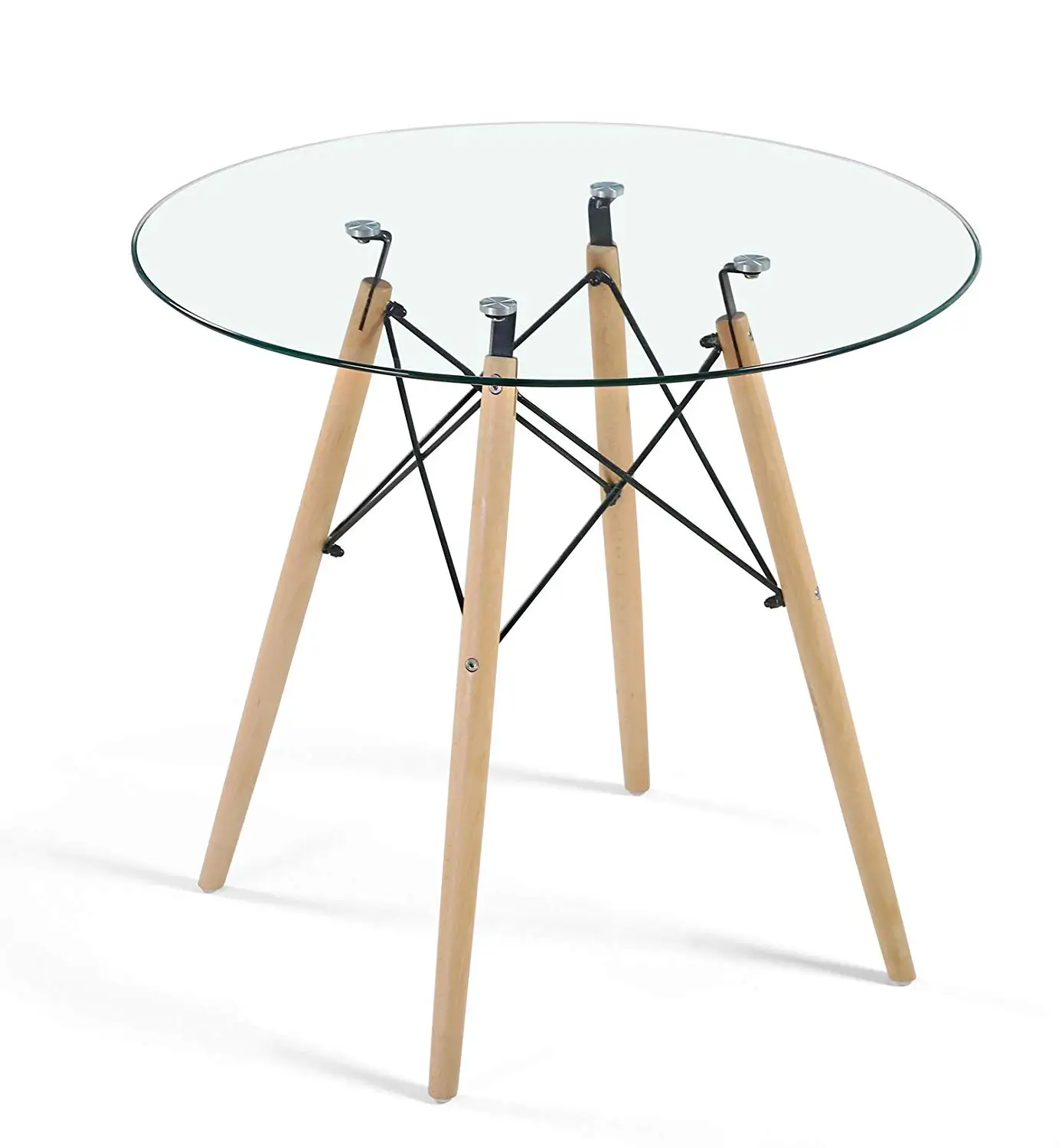 Modern decor furniture round glass table for Kitchen