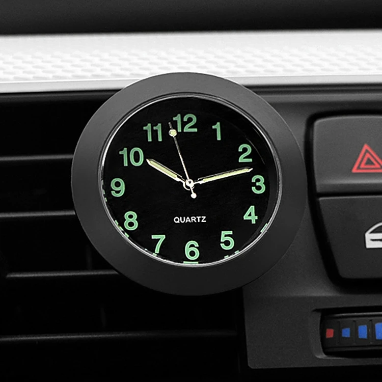 Factory price stainless steel Truck Accessories Quartz Car clock Mini portable  Decoration