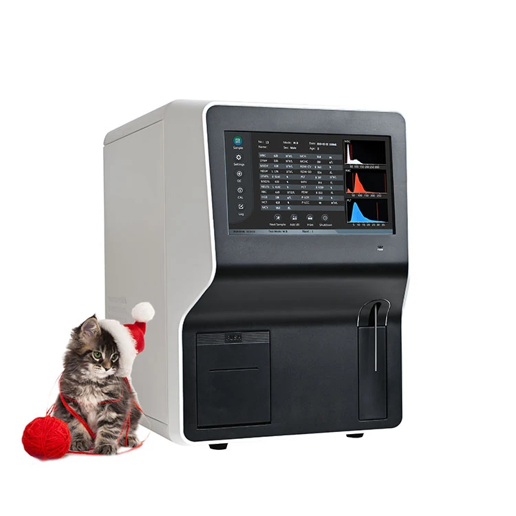 Portable Clindiag Animal Cell Counter Fully Automated 3 Part Veterinary Hematology Analyzer