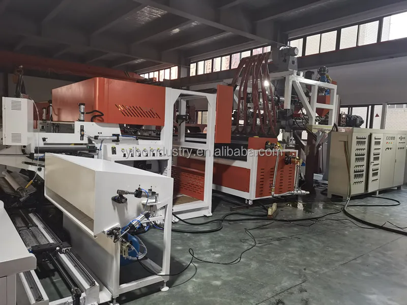high speed pe extruder 3 layer lldpe jumbo roll stretch film machine