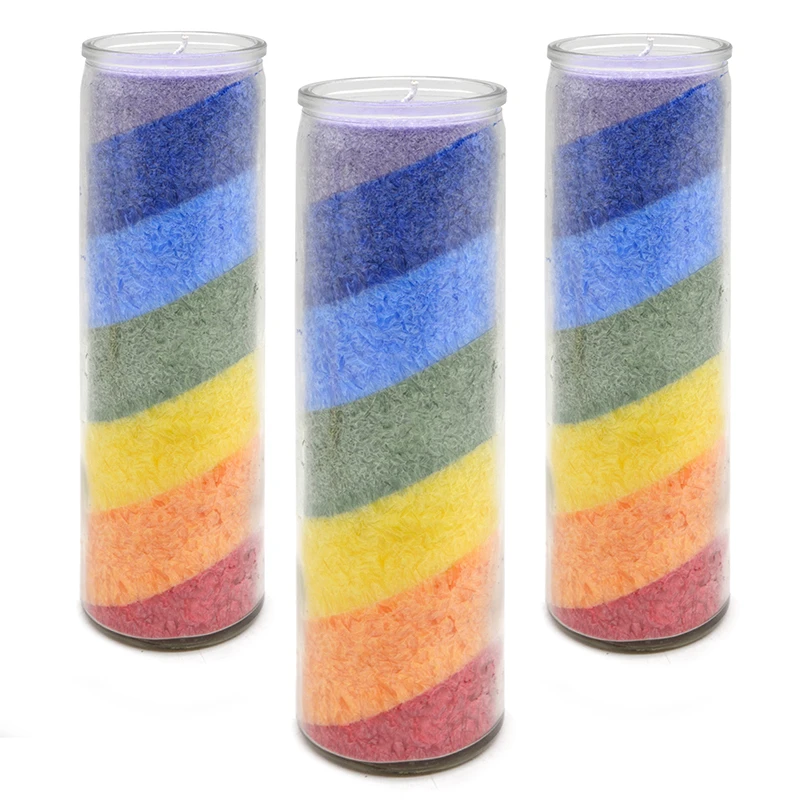 Meditation Healing Alignment 7 Day Chakra Color and Scented Candles Wholesale