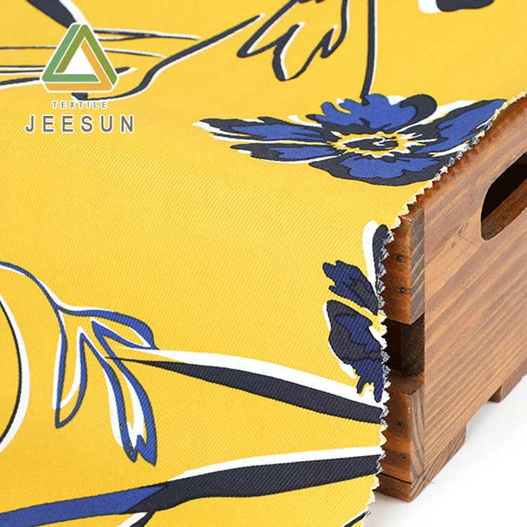 
Custom plain woven floral printed soft viscose rayon designer fabric for dresses 