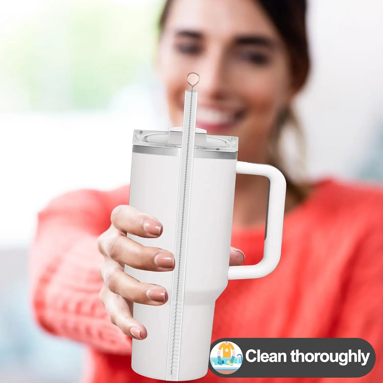 Drinking Straw Cleaning Brush Bristle Cleaner Household Cleaning Brush For Glass Washing Mini Bottle Clean