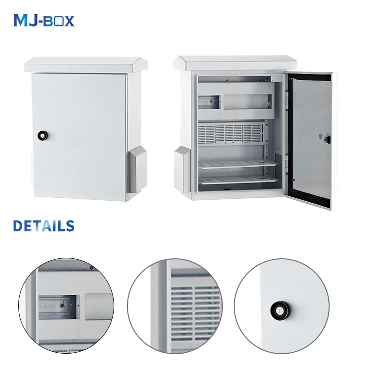 Weatherproof electrical cabinet pole mounted outdoor distribution box