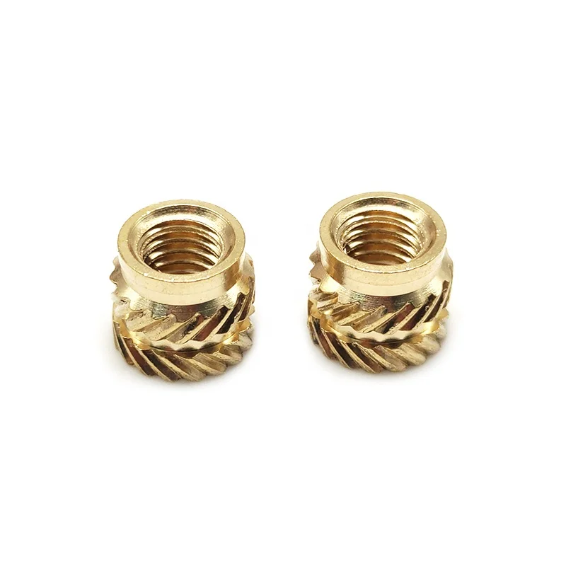M2 M2.5 M3 M4 M5 M6 Female Thread Metric Knurled Nuts Brass Heat Set Insert for Plastic and 3D Printing Components