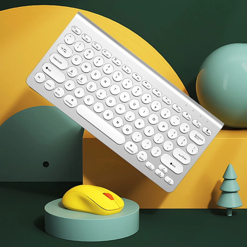 COO Factory Price 2.4G New Arrival Wireless BT Slim Laptop OEM Keyboard Ultra-Slim Design For Win/Android/ IOS/OS/HMS System