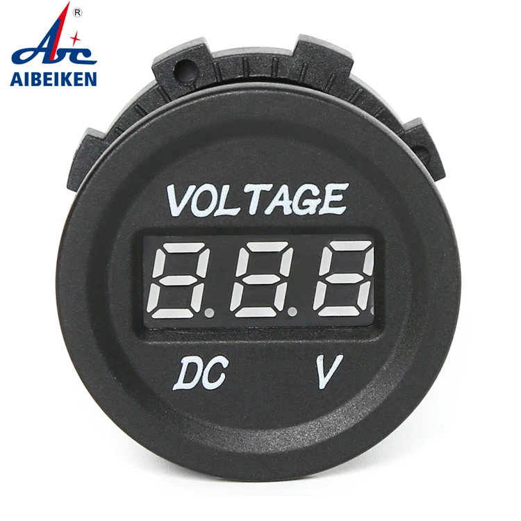 Extended Version Car voltage Gauge Main AUX DC 12V Car Waterproof LED Digital Display Voltmeter Boat Car Motorcycle