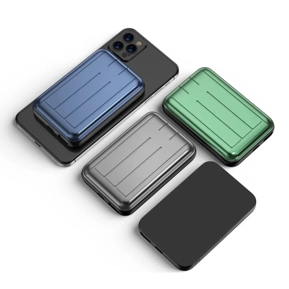 
New Products Fast wireless Charging For Mobile Phone Magnetic desgin 10000 mah Portable slim Power Bank 