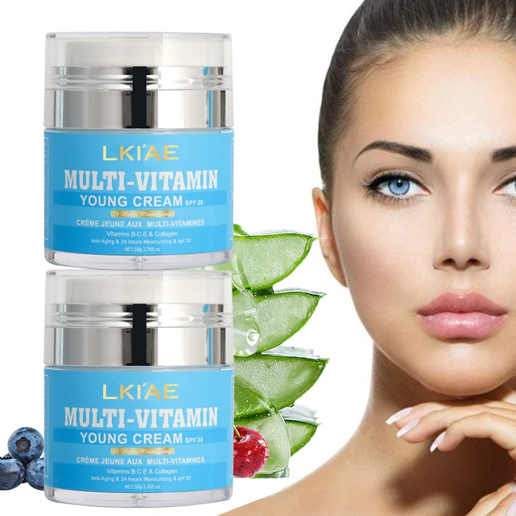 Black Skin Alike Multi-Vitamin Young Natural Organic African Vitamin C&E Whitening Skin Lightening Cream For Women