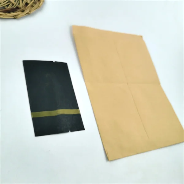PLASTIC FREE! Custom Eco-friendly Kraft Paper Hotel Dry Amenities Hygienic Sanitary Bag for Women