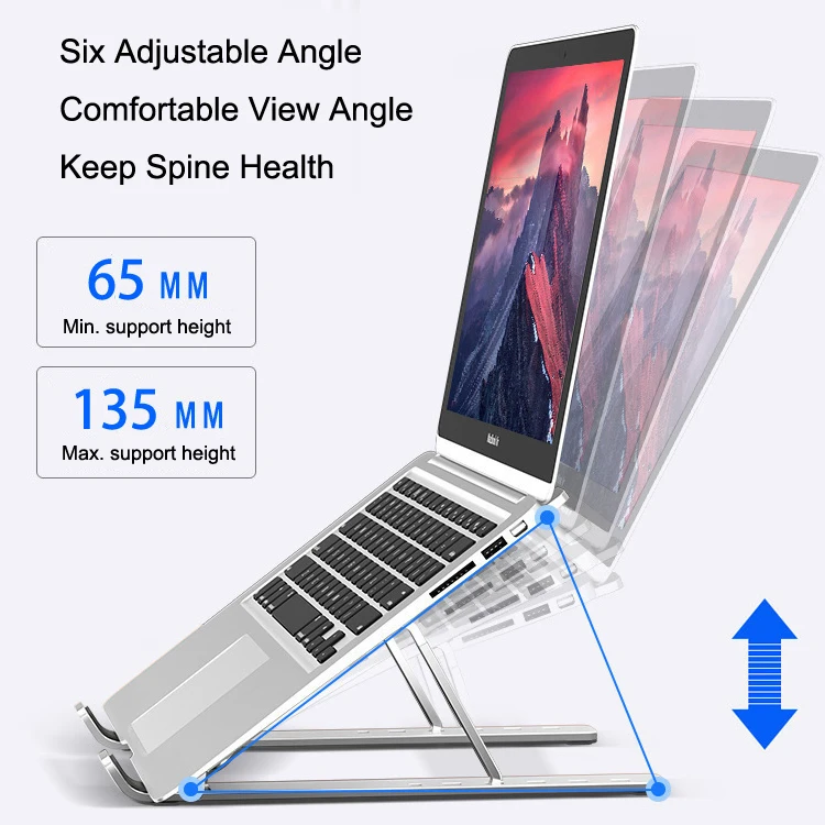 Aluminum Cell Phone Universal Mobile Phone Holder Stand Foldable holder laptop