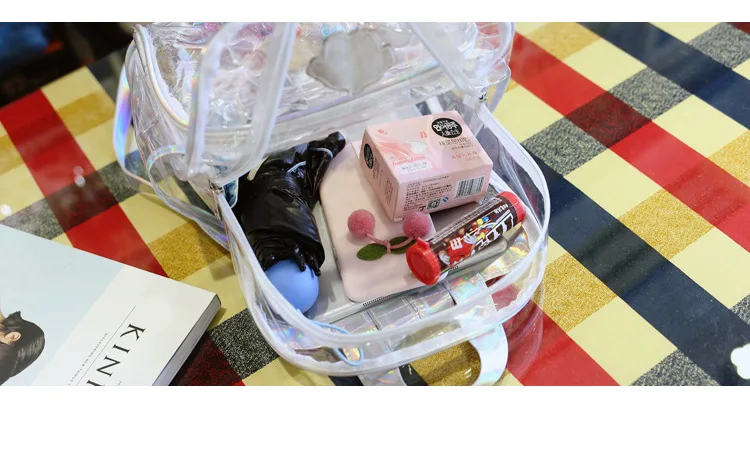 
Wholesale Personalized Waterproof shoulder bag Fashions Women Girls Transparent Backpack Bag Kids PVC Clear Backpack 
