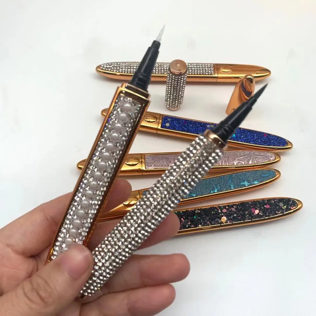 Low moq eyelash 2-in-1 waterproof magic gel clear liquid adhesive lashglue eyeliner glue pen