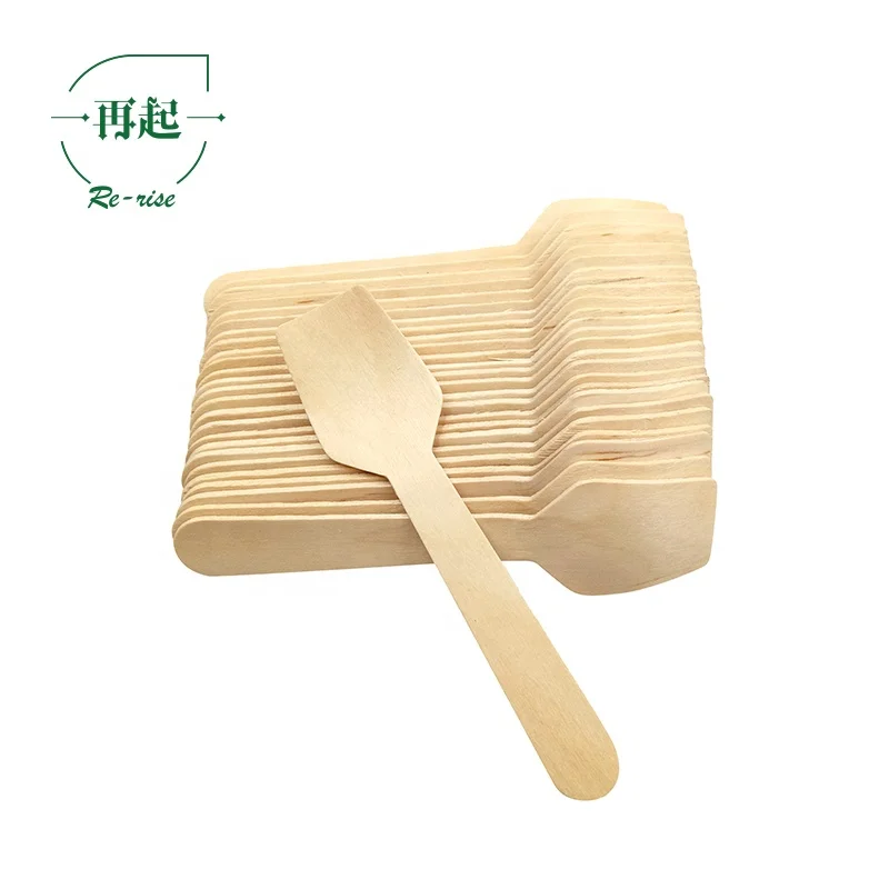 
Eco Disposable Birch Wood Wooden Spoons for Sugar, Honey, Chocolate 