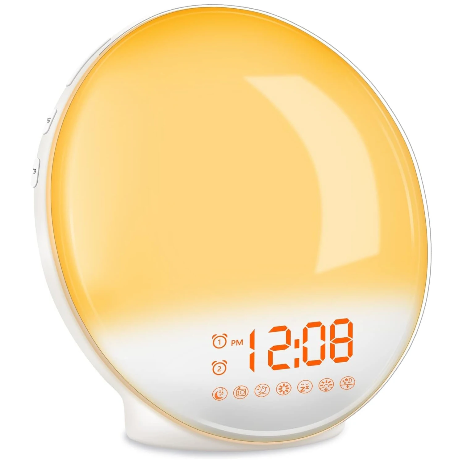 7 Color Wifi Alexa Google Home Simulation Sunrise Sunset Snooze Radio Alarm Wake-Up Light Table Wake Up Light