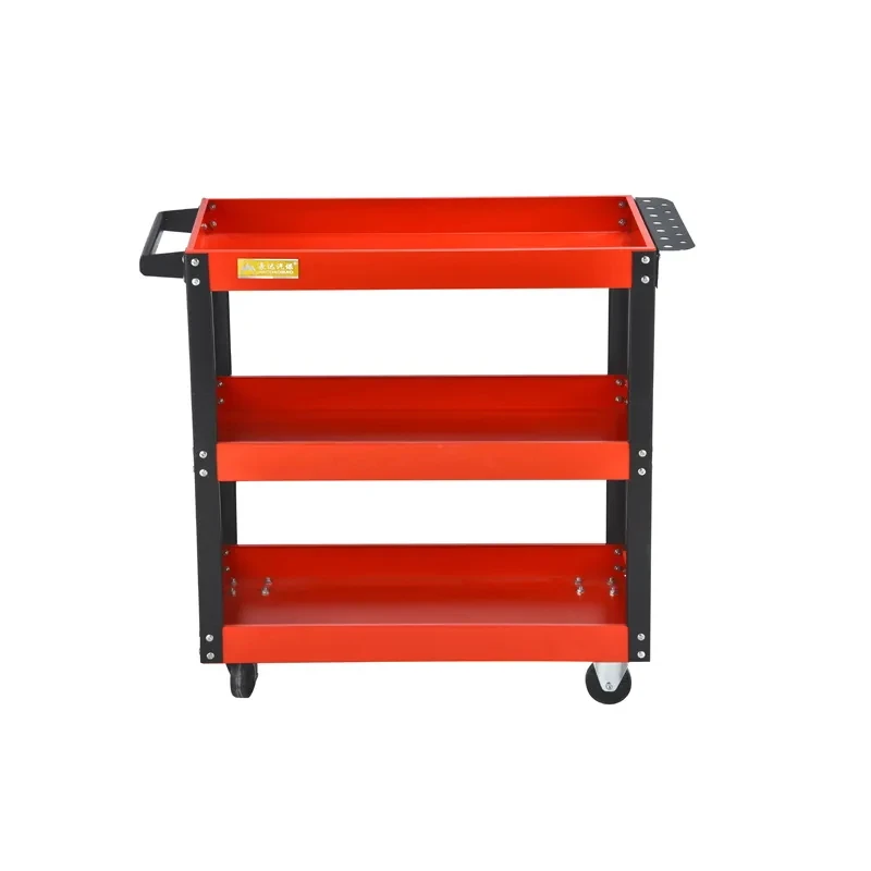 Heavy Duty Mechanic Tool Trolley Storage Tool Cart With Porous Side Panel For Hanging More Tools