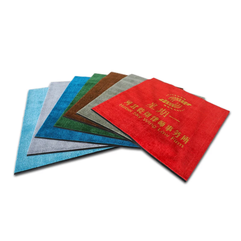 Custom printed pvc floor mat mall front door logo floor mat