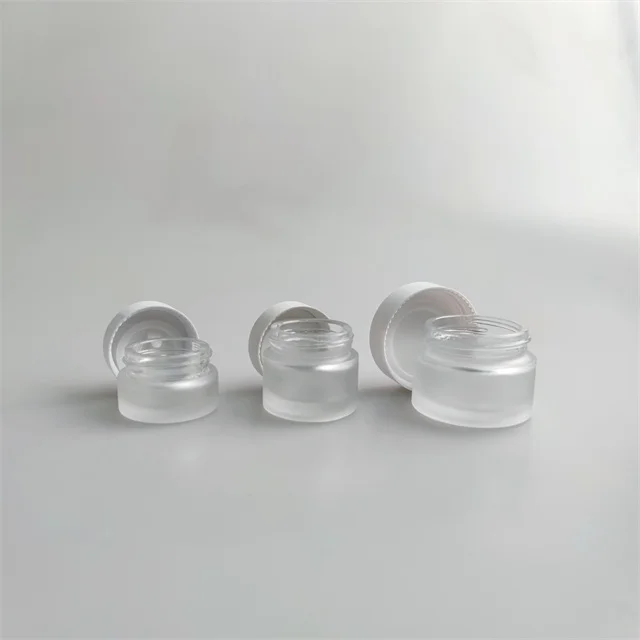private label moisturizer face cream 2 oz glass jars with lids 5g 10g 15g