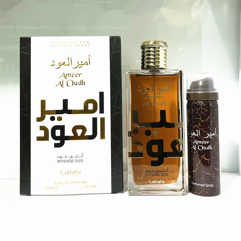 Wholesalers Perfume Arabic Al Oud Intense Oud for Unisex Perfume Set With Travel Spray Dubai Perfume