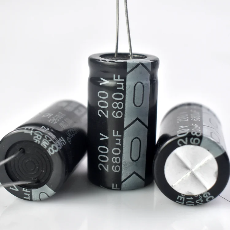 Best Prices 680UF/200V 22*40 High Standard Product Aluminum Electrolytic Capacitor for Industrial Applications