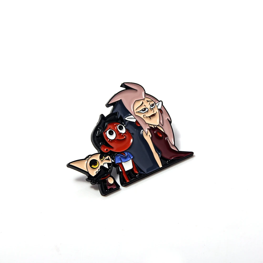 New Anime The Owl House King Eda Luz Figure Enamel Brooch For Backpack Clothing Badge Lapel Pins Jewelry
