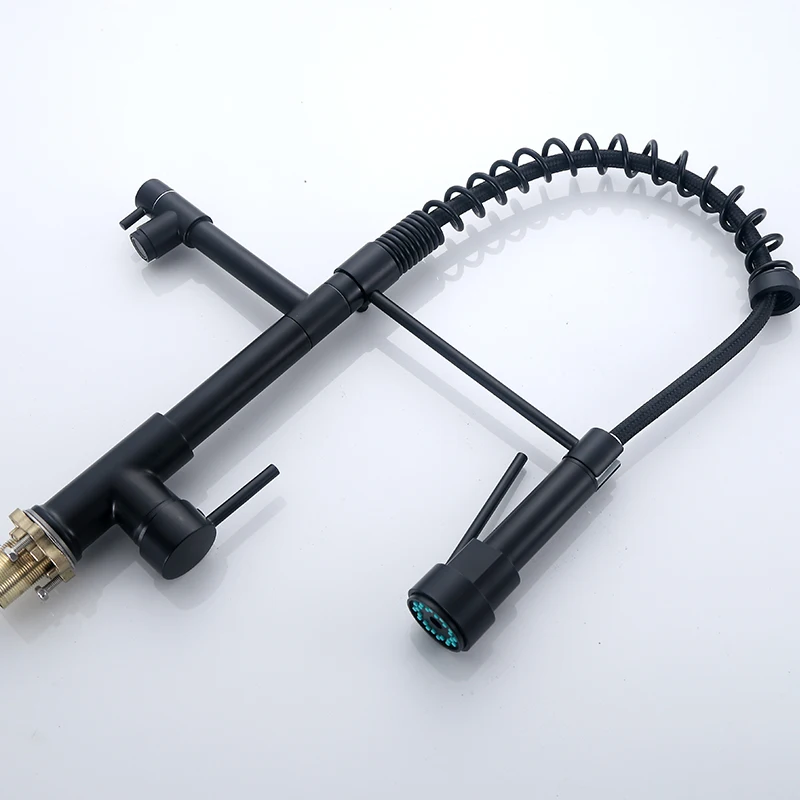 New Product Pull Out Spray Kitchen Sink Faucet 201 Stainless Steel Faucet  Contemporary Style Manufactures