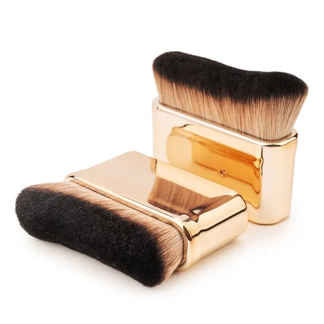 Manufacturer Price Facial Single blurring Makeup Brush Wave Hair Liquid Foundation Contour Kabuki Brush OEM