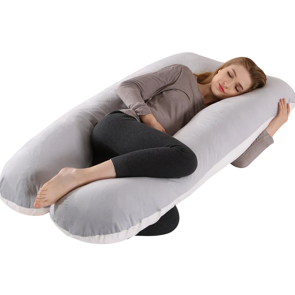 Pregnant Women Sleeping Support Back Hips Legs Belly Pregnancy Pillow Velvet