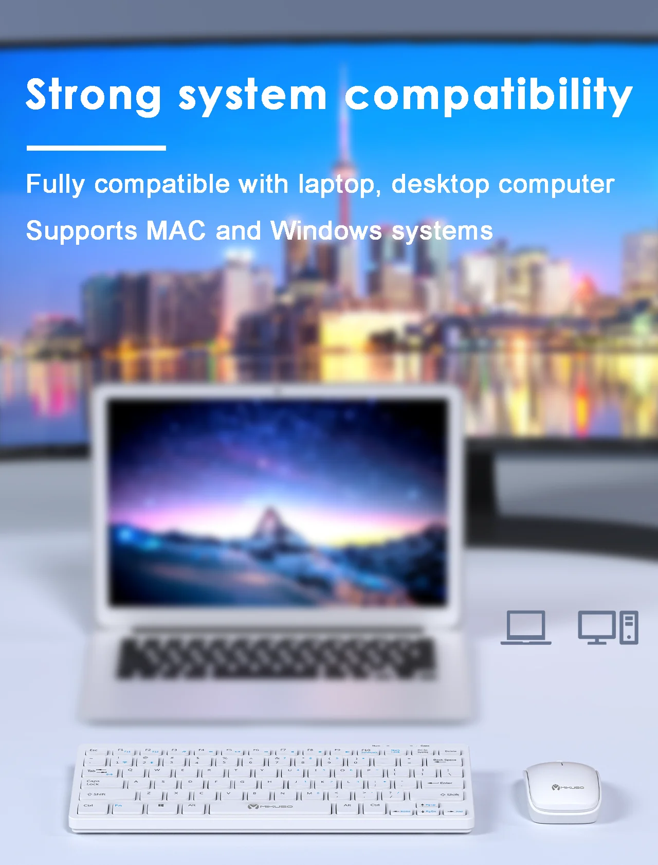 Оптовая продажа, дешевый офисный компьютер с 78 клавишами, 2,4g, беспроводная клавиатура и мышь