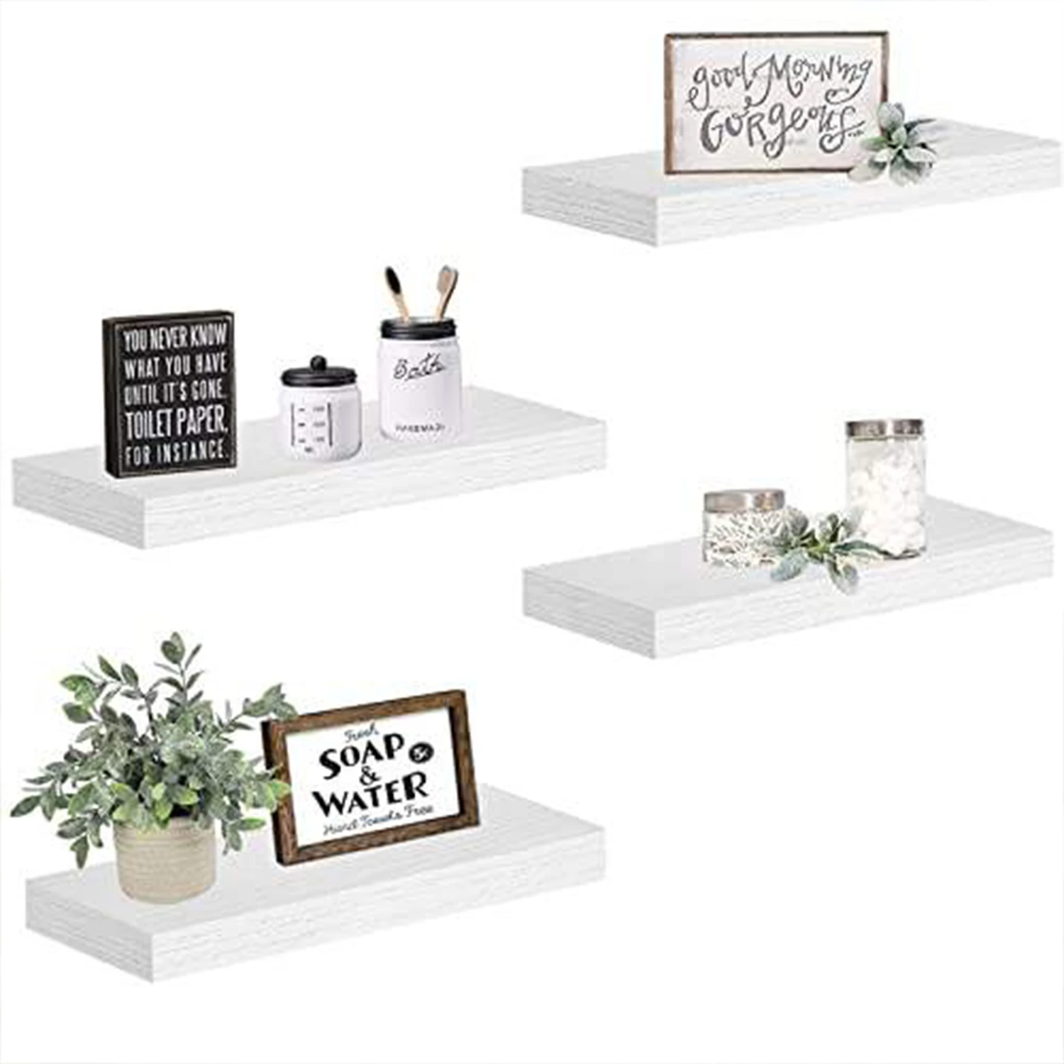 Hot Product Best Selling Natural Wood Floating Shelves for Living Room Kitchen Home Decor