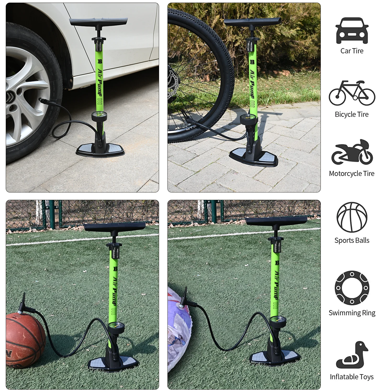 2023 New Manual Air Pump for Mountain Bikes for Cycle Bicycle Pump