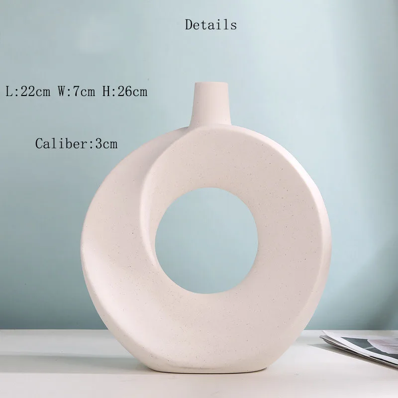 Customized Wholesale Modern Vase Porcelain Ceramic Art  Vase for Wedding Centerpieces ,Nordic Table  Decoration for Living Room
