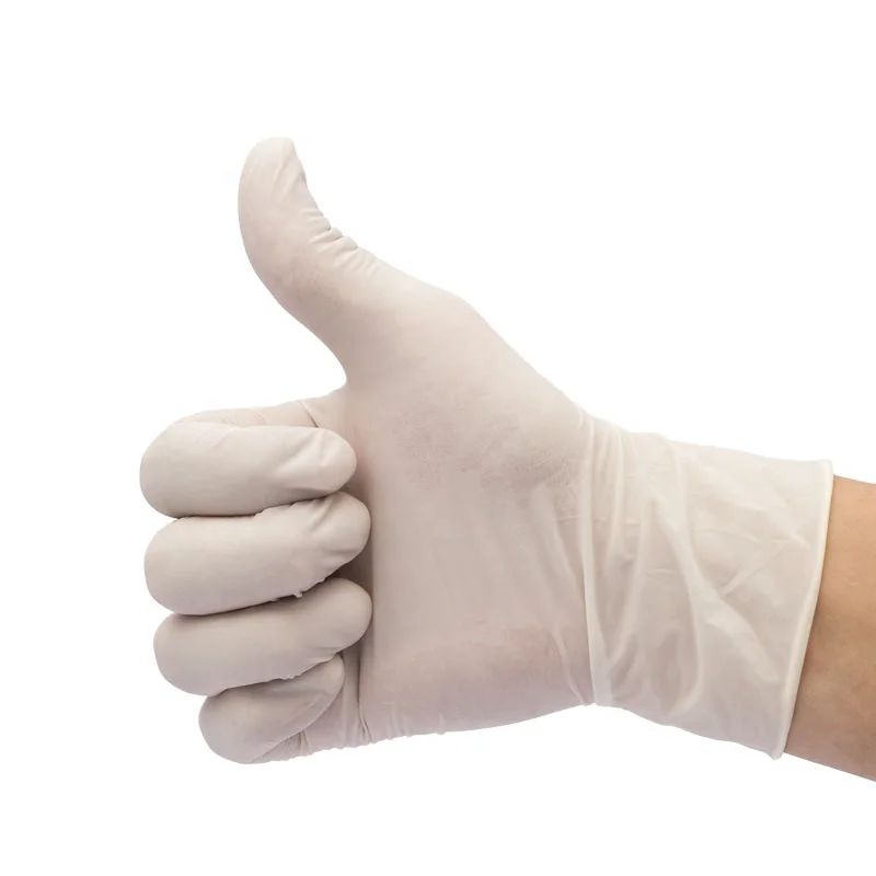 
wholesale factory supply disposable rubber latex examination gloves for hospital 