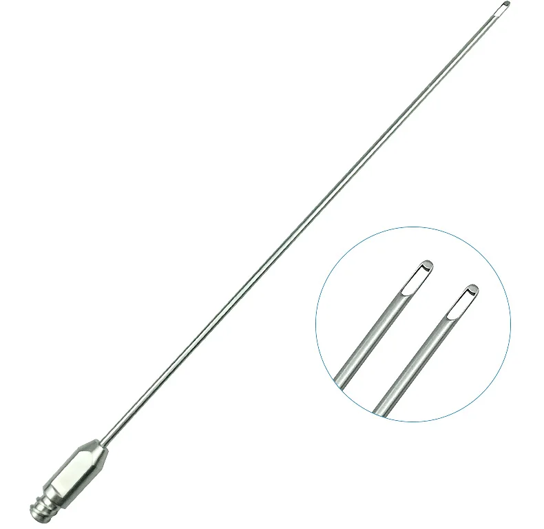Autoclavable fat transfer needle Double Hole liposuction Cannula for abdomen liposuction tools